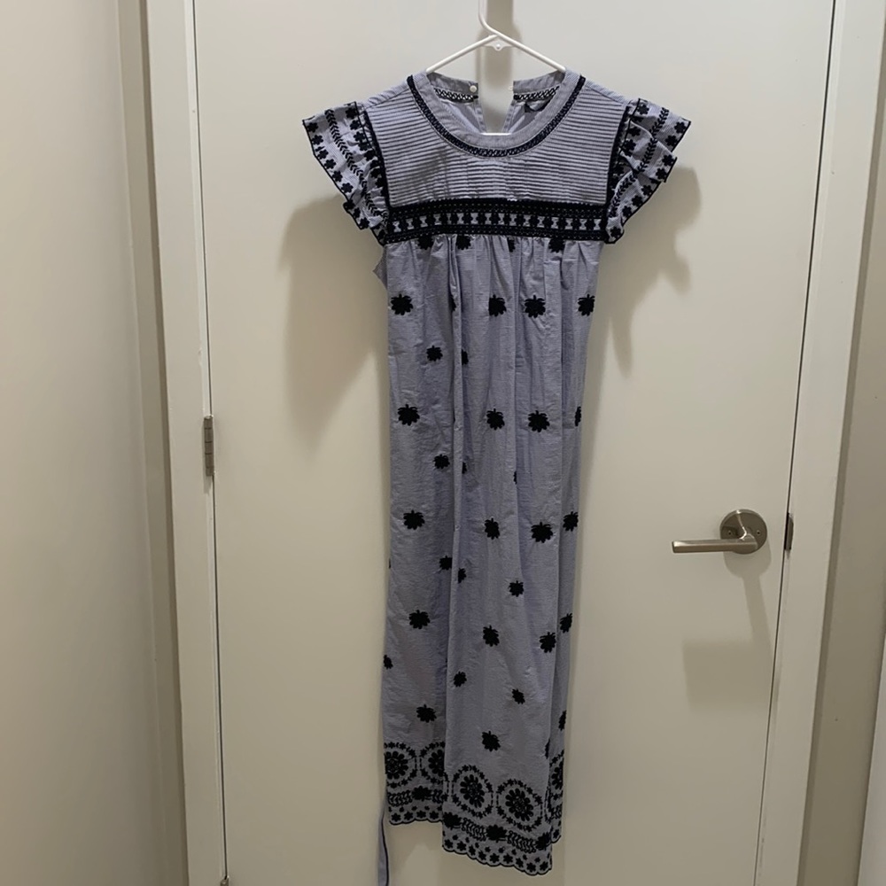 Zara embroidered dress